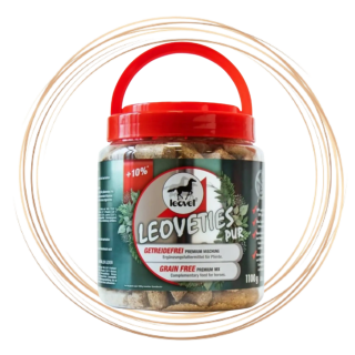 Chutné bezobilné pamlsky Leoveties vhodné pro koně s náchylností ke schvácení, Balení 1,1 kg